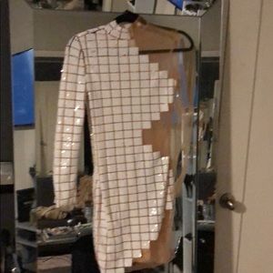 Custom made sheer sequin dress